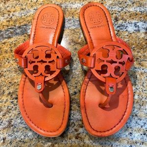 Tori Burch Miller Leather Sandals Size 7